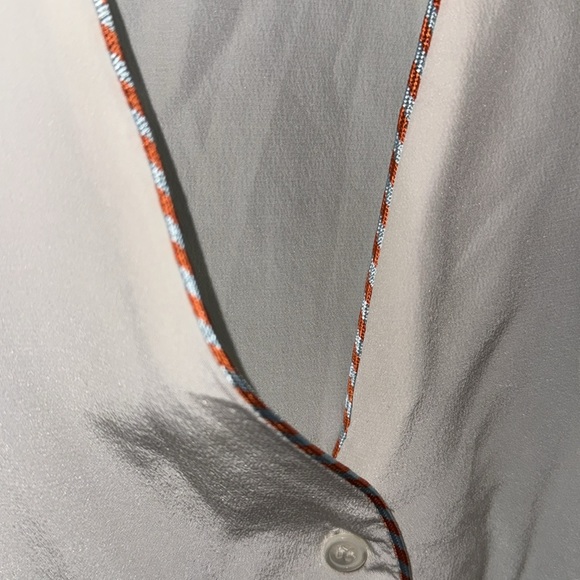 Sandro ivory silk blouse size 1 - Picture 2 of 3